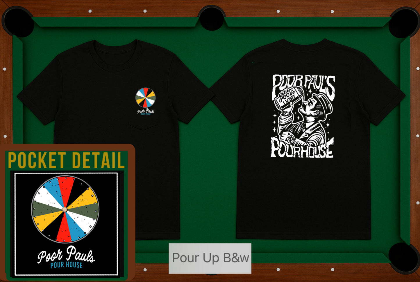 Poor Paul’s Pour Up Black and White