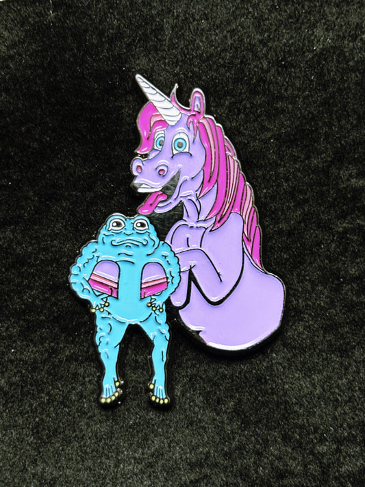 Unicorn Frog licker Enamel Pin
